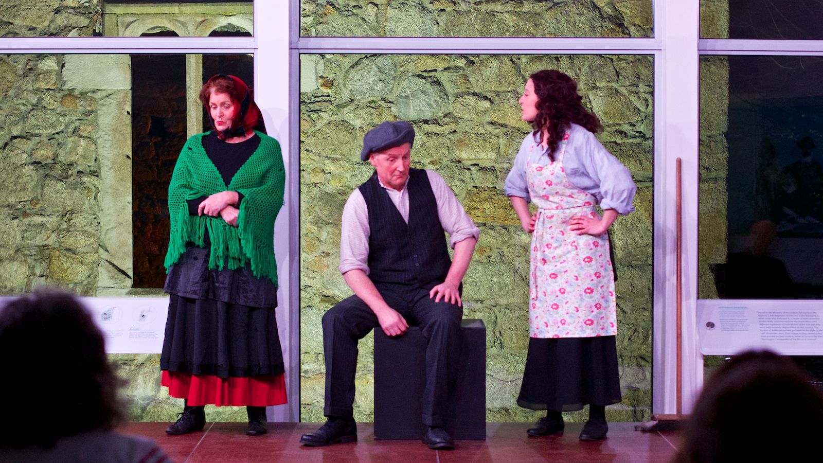 Actors on stage at Dalkey Castle's Luxury Experience 'Discover Dalkey's Literary Legends'