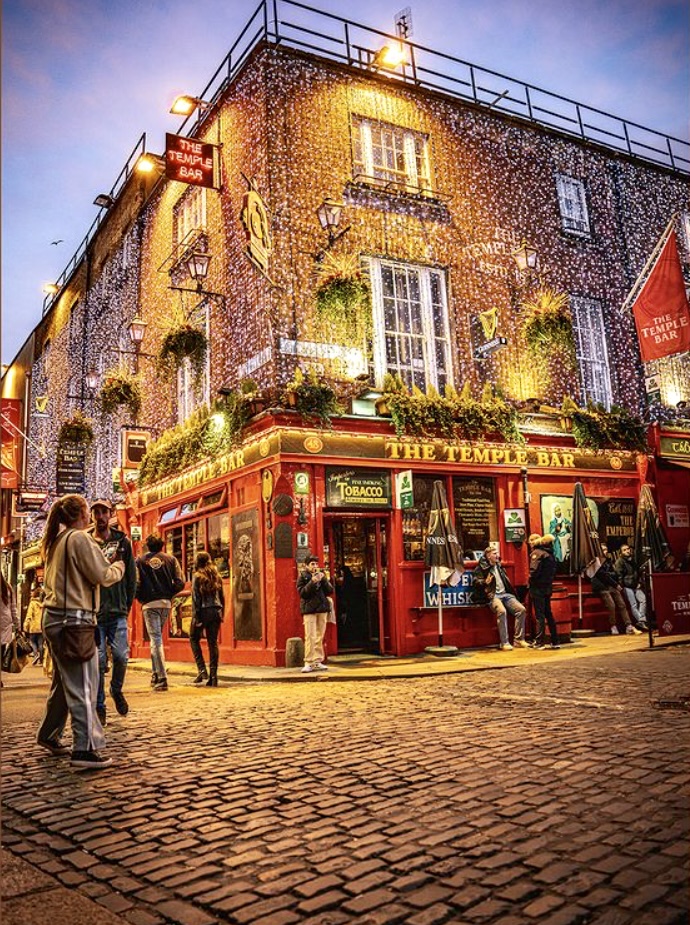 Temple Bar. Top tourist attraction in Dublin